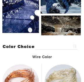 Luzes de Fadas Natalinas à Prova d'Água – Encanto e Magia